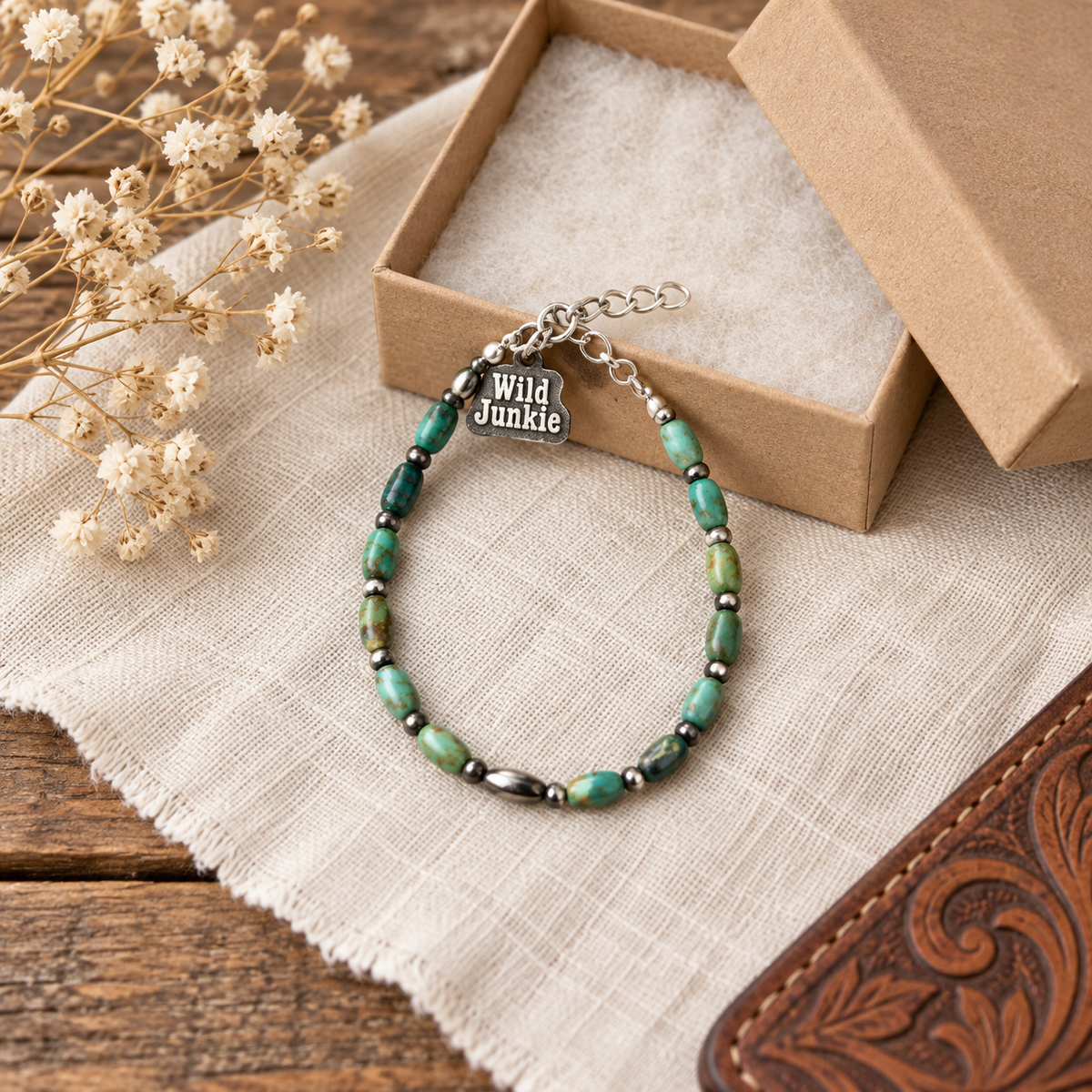 Sterling Silver & Turquoise Wild Spur Bracelet