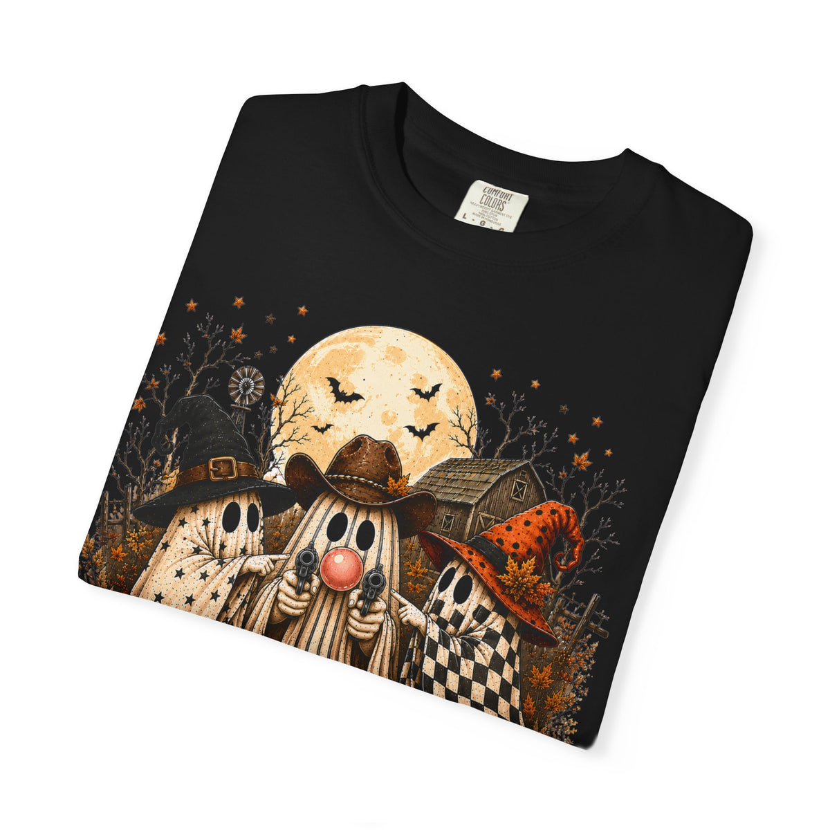 Halloween Gnome T-Shirt — Whimsical Pumpkin & Moon Fall Tee