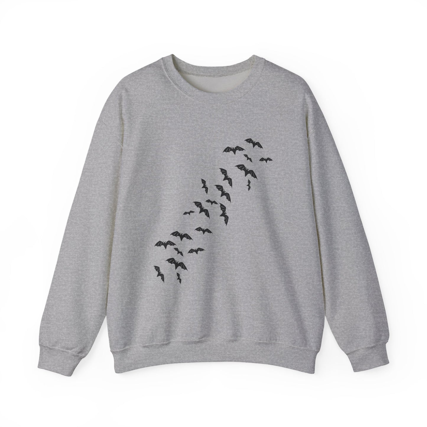 Halloween Haunted House Sweatshirt — Vintage Jack-o'-Lanterns & Bats Crewneck