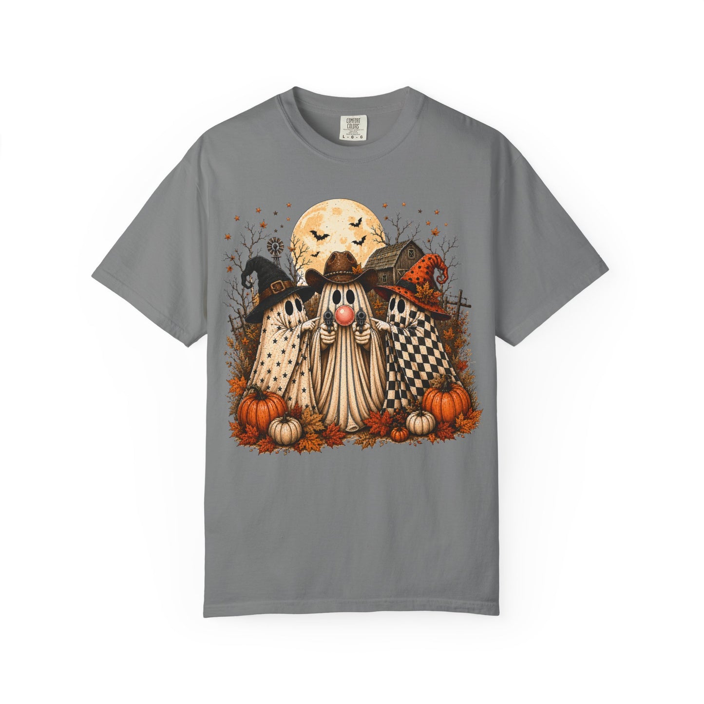 Halloween Gnome T-Shirt — Whimsical Pumpkin & Moon Fall Tee
