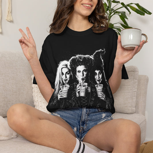 Witches Toast Black T-Shirt — Vintage Hocus Pocus Movie-Inspired Tee