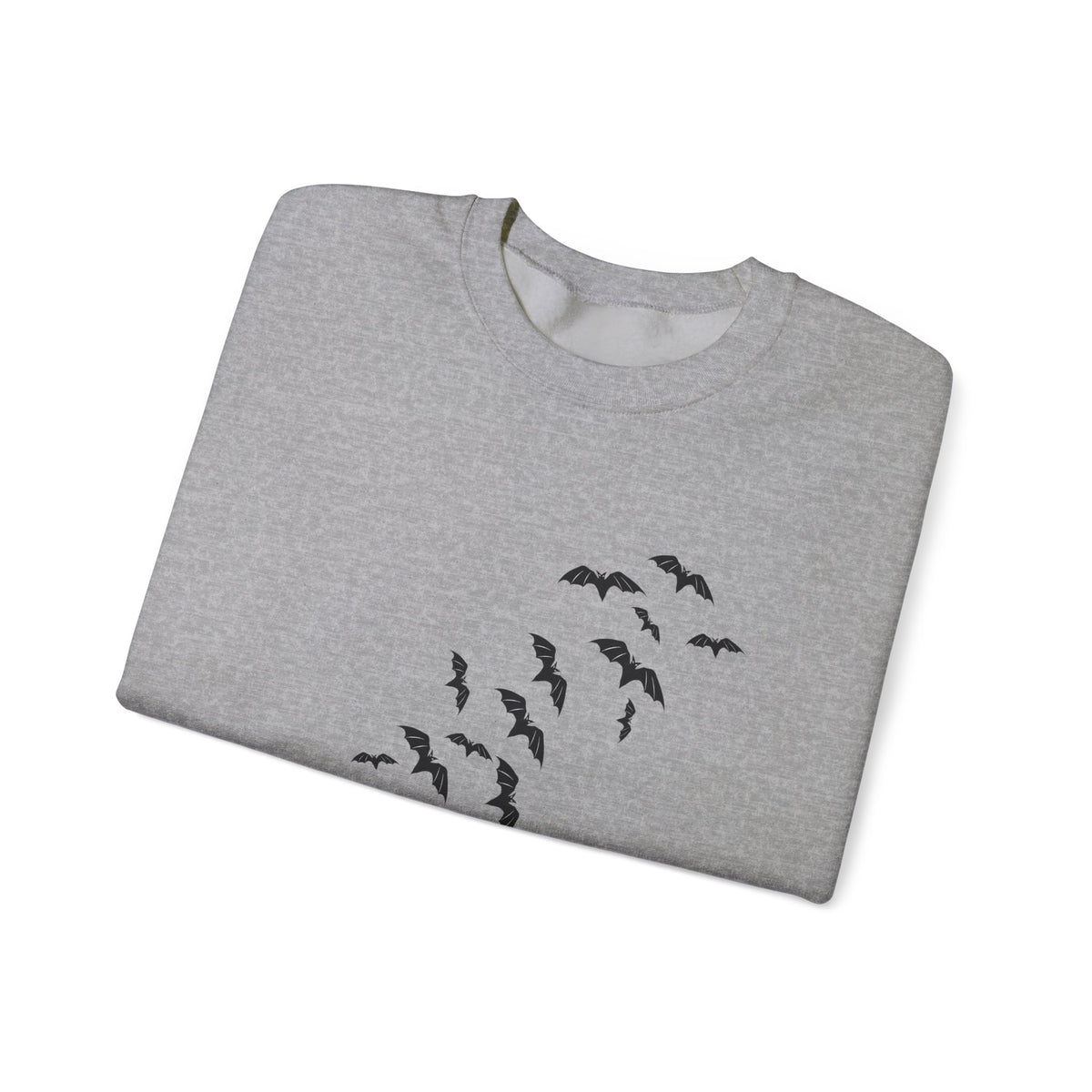 Halloween Haunted House Sweatshirt — Vintage Jack-o'-Lanterns & Bats Crewneck