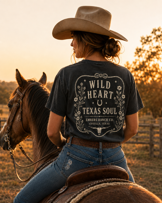 Wild Heart Texas Soul Western Tee | Embers Ranch Co.