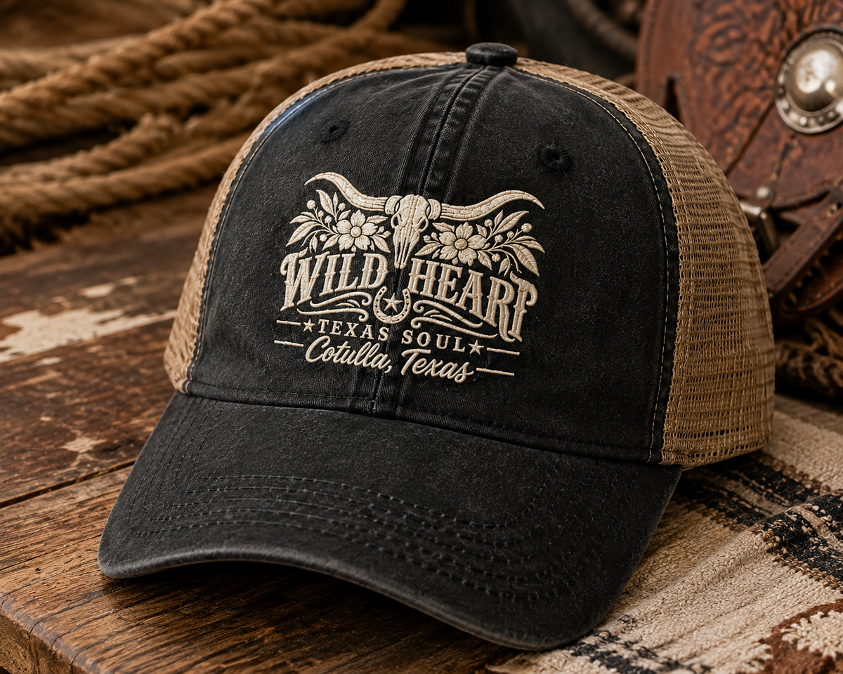 Wild Heart Texas Soul Women’s Western Trucker Hat | Embers Ranch Co.