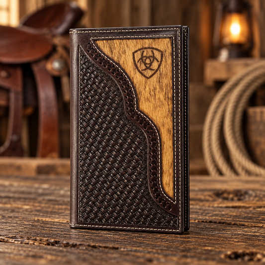 Ariat Men’s Brindle Calf Hair Rodeo Wallet
