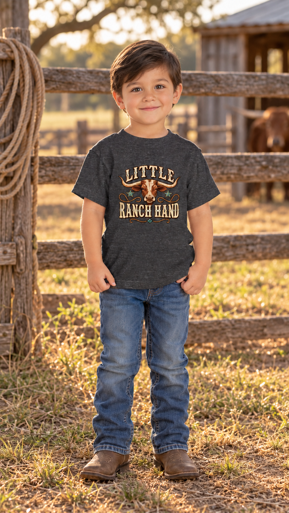 Little Ranch Hand Toddler T-Shirt | Western Kids Tee