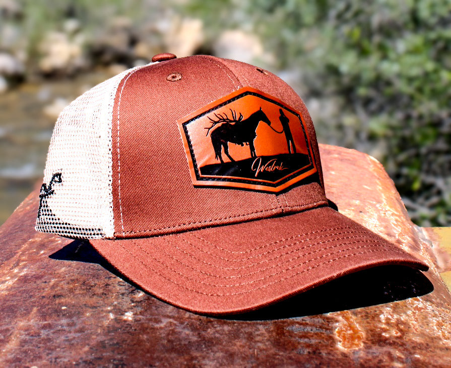 Rust & Cream Horse Packout Trucker Hat