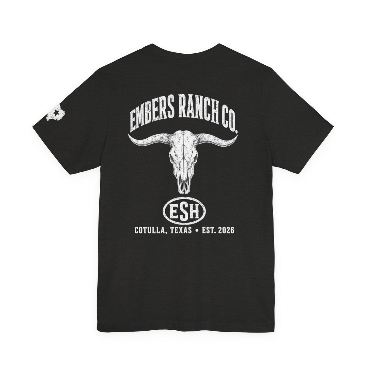 Embers Ranch Co. Longhorn Tee | Cotulla Texas Ranch Shirt | Western Workwear T-Shirt