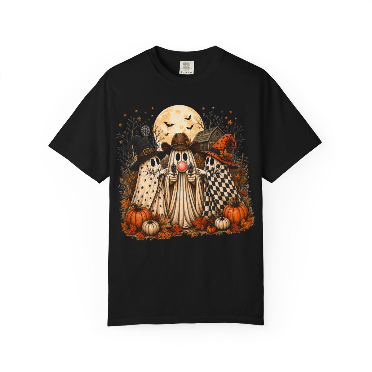 Halloween Gnome T-Shirt — Whimsical Pumpkin & Moon Fall Tee