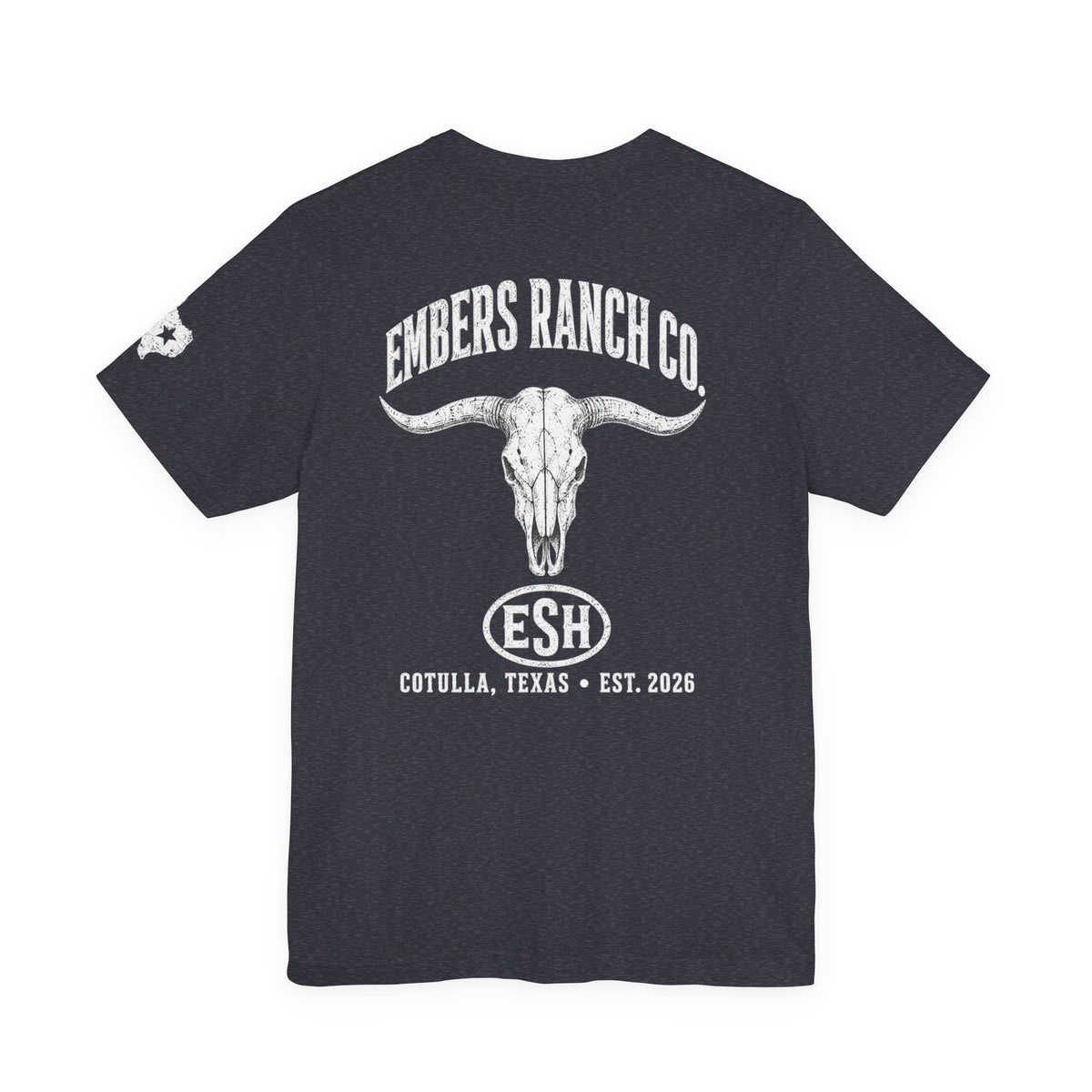 Embers Ranch Co. Longhorn Tee | Cotulla Texas Ranch Shirt | Western Workwear T-Shirt