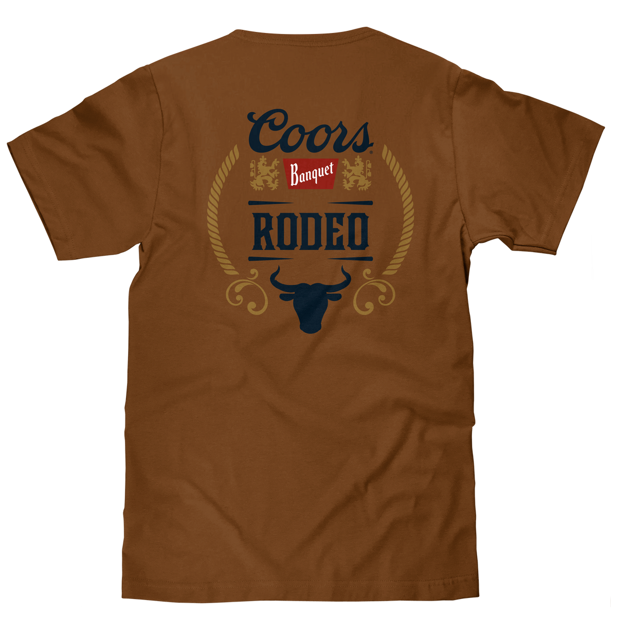 Coors Banquet Rodeo Men’s Front & Back Graphic T-Shirt