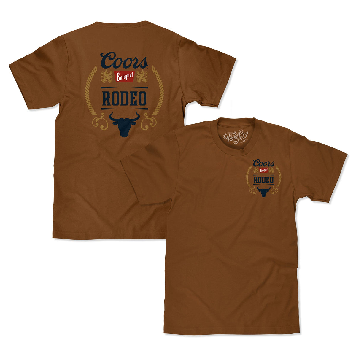 Coors Banquet Rodeo Men’s Front & Back Graphic T-Shirt