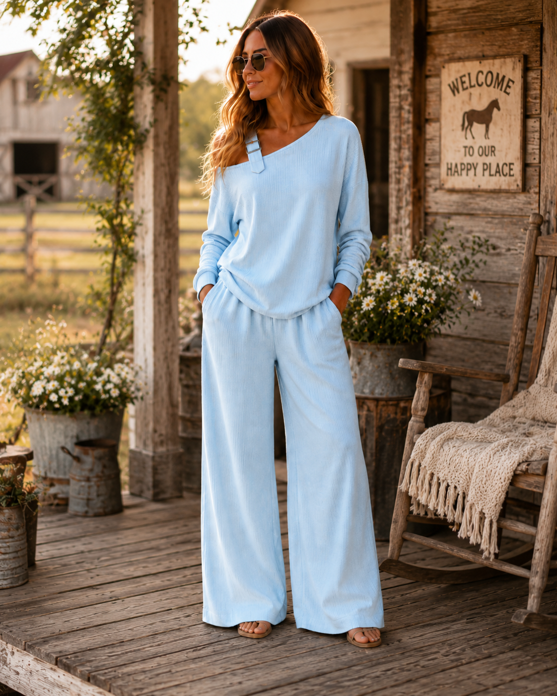 Relaxed Two-Piece Lounge Set | Women's Casual Matching Set