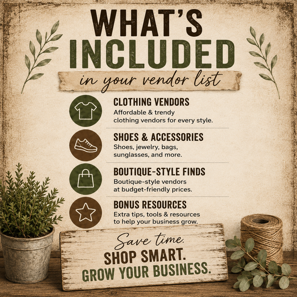 Ultimate Vendor List | Clothing, Shoes, Accessories & Boutique Vendors