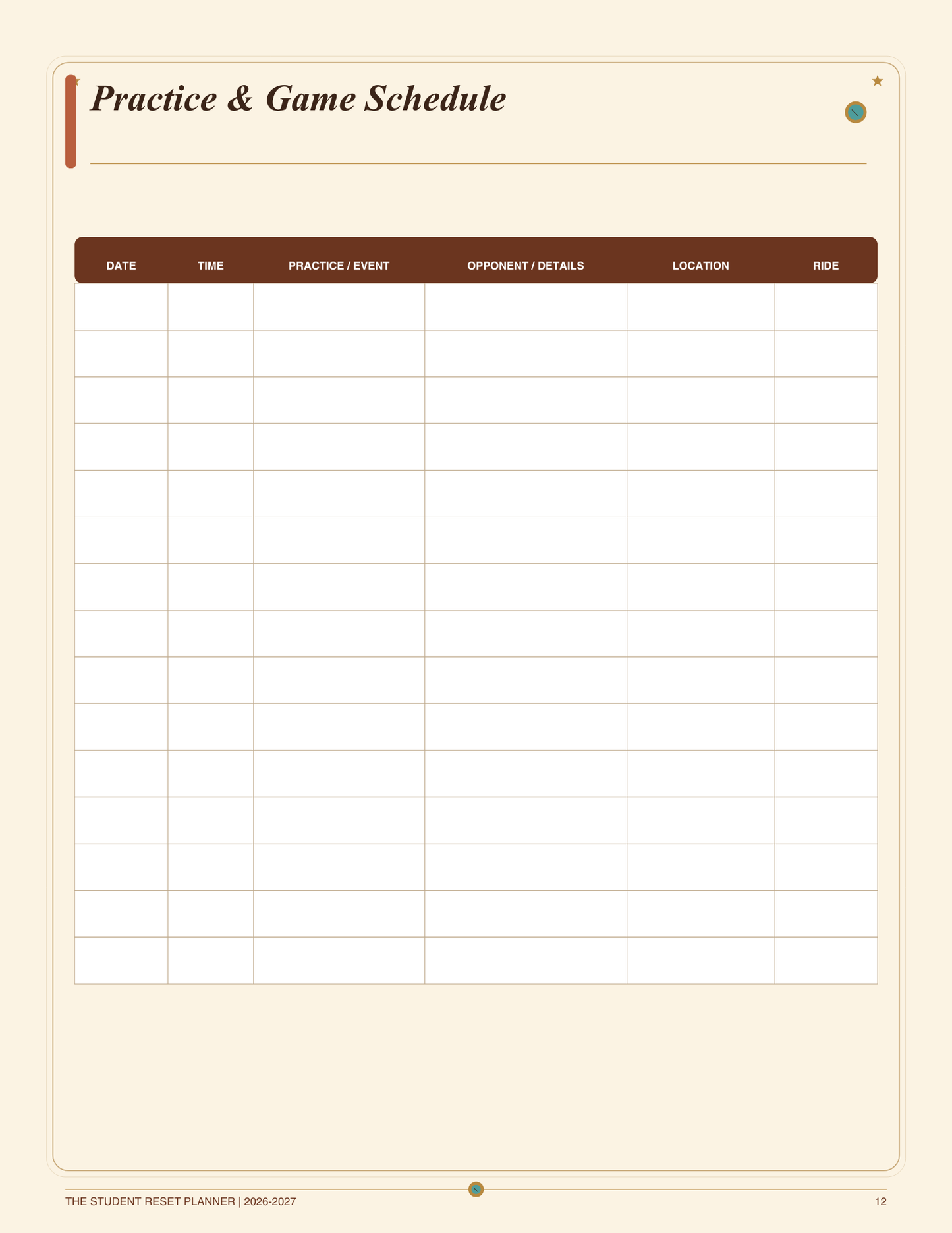 Boho Western Student Planner 2026–2027 | Digital Download