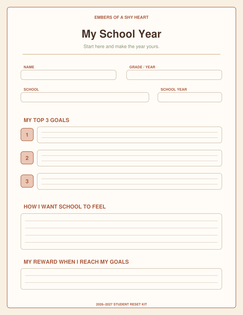 2026–2027 Student Reset Kit