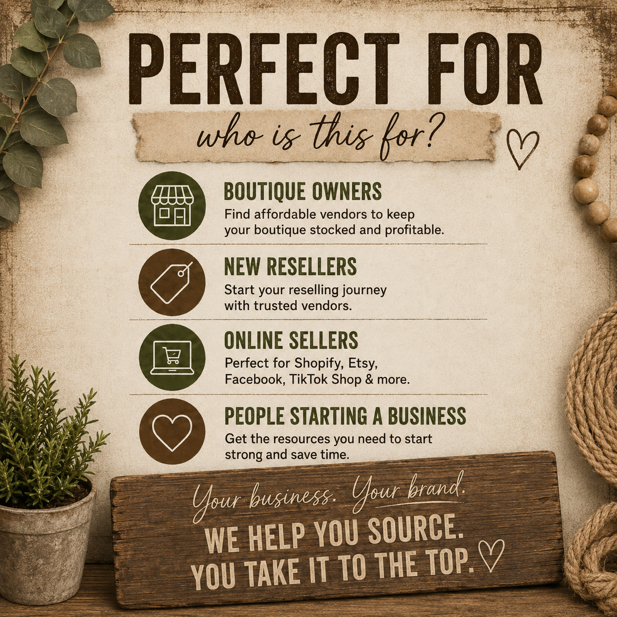 Ultimate Vendor List | Clothing, Shoes, Accessories & Boutique Vendors