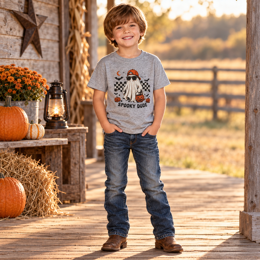 Boys’ Spooky Dude Toddler Halloween T-Shirt