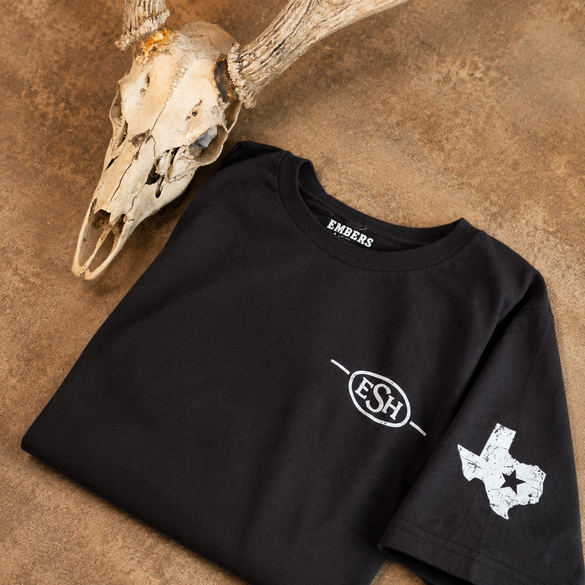 Embers Ranch Co. Longhorn Tee | Cotulla Texas Ranch Shirt | Western Workwear T-Shirt